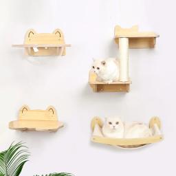 Parede de madeira Escalada Quadro para Gatos, Mobiliário Hammock, Escada Macia, Home Resto, Entretenimento, Pet Shop - Image 5