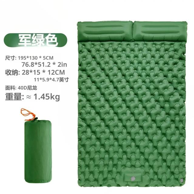 Colchão Inflável Ultraleve para Camping com Travesseiro e Bomba Embutida - Conforto Compacto para suas Aventuras ao Ar Livre