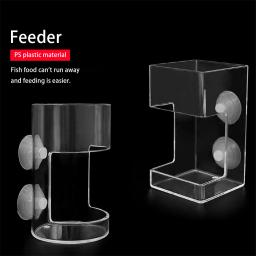 Alimentador de bandeja de comida flutuante com ventosas Alimentadores transparentes de peixes Anel de alimentação de aquário Pet Aquático - Image 1