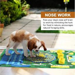 Futebol temático Snuffle Mats para cães, Pet Feeding Mat, Brinquedos interativos Dog Puzzle, Atividade de treinamento de cheiro - Image 3