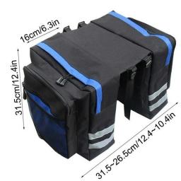Bolsa de selim de bicicleta à prova d'água, grande capacidade, traseira, 3 em 1, bolsa de porta-malas, estrada, montanha, porta-bagagens, bolsa de bicicleta - Image 6