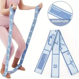 Yoga alongamento cinto dança alongamento banda elástica yoga faixas de resistência em casa pilates exercício puxar cinta cinto fitness esporte - Image 2
