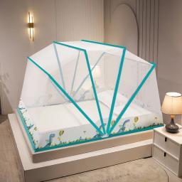 Canopy sem fundo dobrável com suporte, barraca de cama para casa, decoração do quarto, cortina com moldura para meninas adultas - Image 4