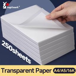 Papel de cópia translúcido para desenho caligrafia, artesanato, escrita, esboço, pintura, arte, cópia, marca de anjo, 16K, A4, A5 - Image 1