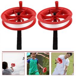Plástico voando Kite String com carretel, alta qualidade, vermelho e preto, Outdoor Sports Acessórios, 2pcs - Image 1