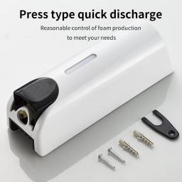 Manual Press Soap Dispenser para Banheiro, Single Head Squeeze, Wall Mounted Sabão de Mão, Shower Gel Box, Sem Soco - Image 4