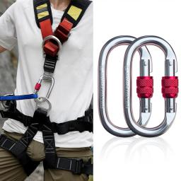 Heavy Duty Alloy Steel Carabiner Clip, atividades ao ar livre, escalada, montanhismo, caminhadas, Rock, 25kN - Image 5