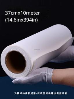 Rolo de papel aquarela BAOHONG 300g branco natural 100% algodão 10,6/14,6 pol. * 394 pol. (27/37 cm * 10 m) papel profissional prensa a frio áspero - Image 3