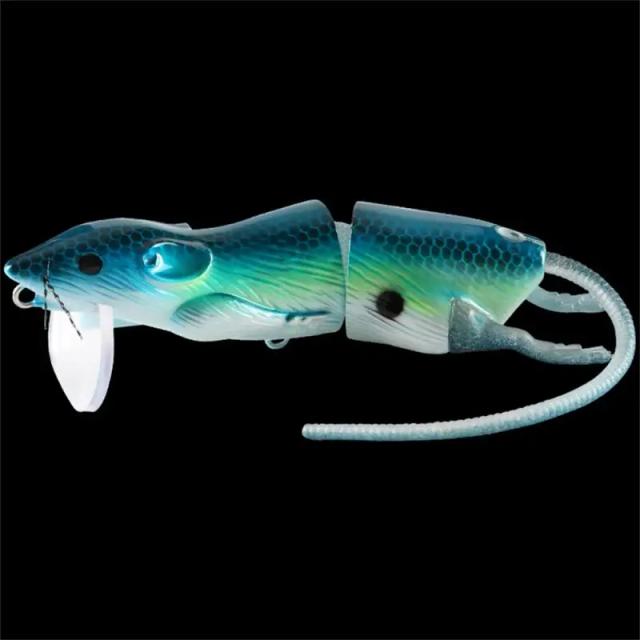 Isca Artificial Durável em 3D com Design de Rato para Pesca Multisseção