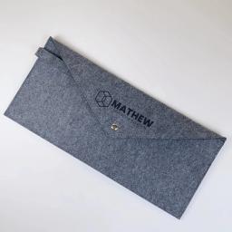 Bolsa de feltro para teclado mecânico, bolsa de feltro para teclado 60% 75% 100% layout, bolsa de poeira/capa, bolsa periférica, armazenamento/contenção - Image 5