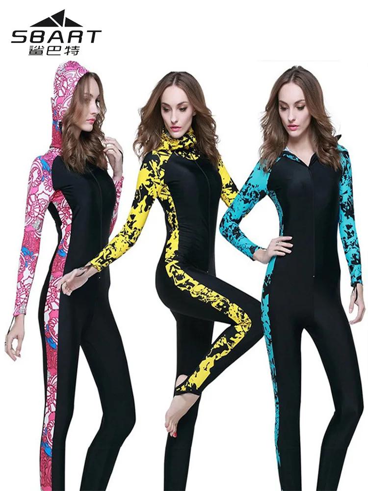 Fato de mergulho de uma peça para homens e mulheres, medusa com capuz com proteção solar, manga comprida, terno de surf, para casal - Image 1