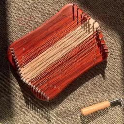 Mini Cordas Harpa Lira Estatueta, Instrumento Musical Raro Especial, Escala Cromática Portátil, Crianças Iniciantes Acessórios - Image 3