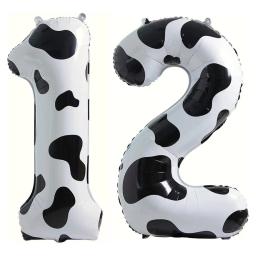 Balão com número de impressão de vaca, 40 espaços, tema de vaca, suprimentos para festa de aniversário infantil, decoração, cowgirl, fazenda, chá de bebê, casamento - Image 2
