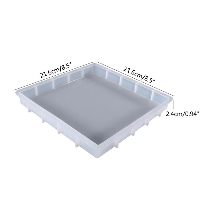 Moldura Quadrada de Cristal de Resina: Molde de Silicone para Artesanato e Decorações com Epóxi