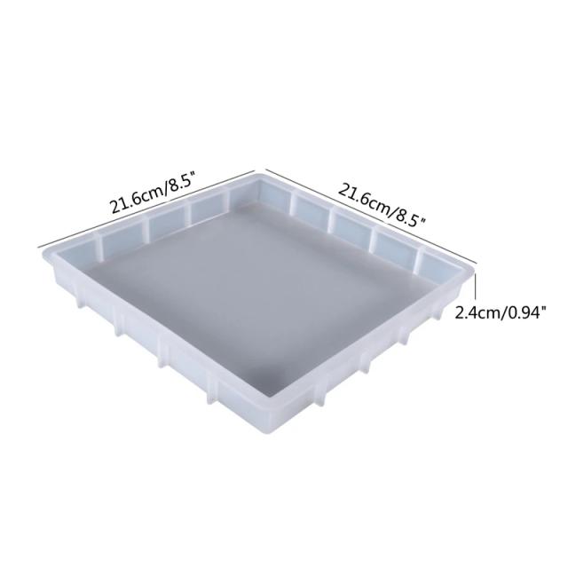 Moldura Quadrada de Cristal de Resina: Molde de Silicone para Artesanato e Decorações com Epóxi