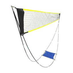 Conjunto de rede de badminton incluído saco de transporte dobrável multifuncional rede de vôlei conjunto de rede de tênis para jogos quintal gramado exercício jardim - Image 5