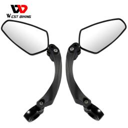 West Biking-Universal Bike Espelho Retrovisor, 360 graus ajustável espelho retrovisor, acessórios de ciclismo, bicicleta guidão espelhos - Image 6