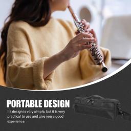 Piccolo bolsa para transportar flauta e estojo, suporte de armazenamento conveniente, instrumento musical, guitarra - Image 6