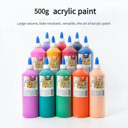 500g Tinta Acrílica Esmalte Gesso Especial Propileno Em Pó Arte Criação Material - Image 1