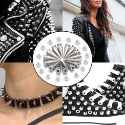 500-10 pçs rebites de cone redondo picos de metal parafuso studs diy artesanato de couro rebites de vestuário decoração roupas sapatos acessórios - Image 4