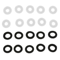 Peças de instrumento de bronze portátil, trompete sentiu arruelas, almofada de almofada, proteção, 17mm, preto, branco, 10 pcs - Image 6