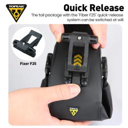 TOPEAK Saco Traseiro de Bicicleta Saco de selim Impermeável MTB Road Bike Portátil Quick-Release Saco Traseiro de Bicicleta Com Suporte - Image 3
