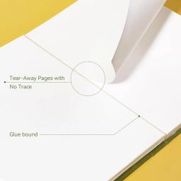 Caderno de desenho Arrtx, A4 (29,7 * 21,0 cm) 60 folhas/120 páginas 180g, caderno de desenho de capa dura para artistas, papel de desenho durável sem ácido - Image 3