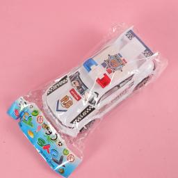 2 pçs plástico simulação carro de polícia modelo de volta do carro brinquedos para crianças menino festa aniversário favores giveaway pinata enchimentos presentes - Image 6
