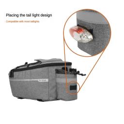 13l saco de transporte da bicicleta cesta traseira à prova dwaterproof água pannier tronco sacos rack traseiro saco assento ciclismo bagagem bolsa ombro - Image 3