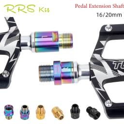 Rrskit-Parafusos de extensão de bicicleta, extensor pedal R66E, manivela do eixo, acessórios para MTB Road Bike, 16mm, 20mm - Image 1