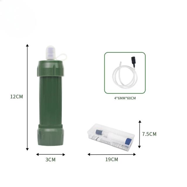 Filtro de Água Portátil para Acampamento e Sobrevivência: Purificação Eficiente para Caminhadas e Emergências