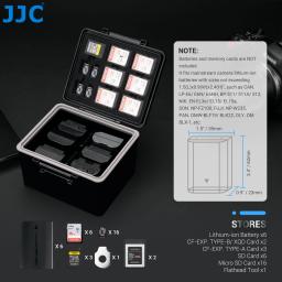 Jjc caixa de armazenamento de bateria de câmera sd/micro sd/cfexpress tipo a/b caixa de cartão de memória para baterias canon nikon sony fujifilm - Image 3