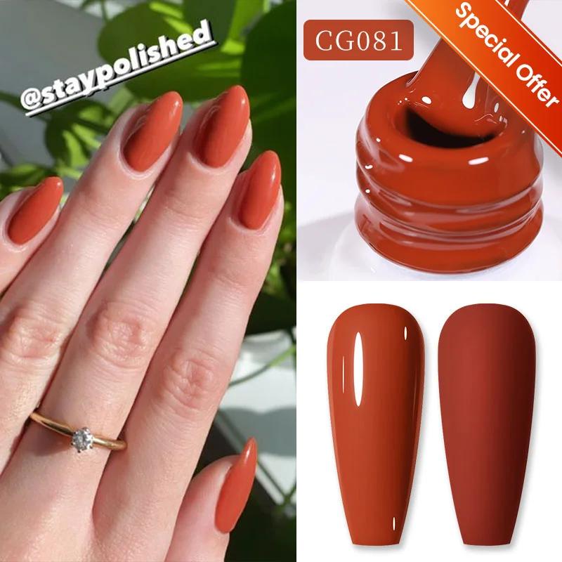 NASCIDO PRETTY-Polonês Semi Permanente para Unhas, Manicure Art, Soak Off, Vernizes UV LED, Suprimentos para Unhas, Vermelho Fosco, 10ml, 130 Cores - Image 1