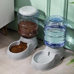 Alimentador automático para animais de estimação, grande capacidade, 3,8l, para gatos, cães, dispensador de água, combinação de alimentos, balde de armazenamento, tigela para gatos - Image 1