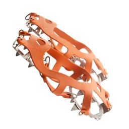 Garra de gelo antiderrapante para escalada, sapato de neve, apertos cravados, grampos, grampos de aço inoxidável, tampas antiderrapantes, 18 dentes - Image 3