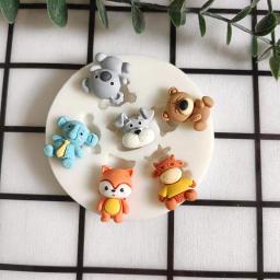 Silicone urso molde para a decoração do bolo, fondant, animal, sugarcraft, chocolate, cupcake, topper - Image 4