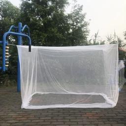 Ao ar livre grande branco acampamento mosquiteiro viagem portátil mosquito à prova de insetos tenda interior quarto dormir mosquito net - Image 3