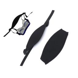 Máscara de Mergulho com Cobertura de Alça, Esportes Aquáticos, Material Liso, Artigos Esportivos Pretos, Alta Qualidade, 1Pc - Image 6