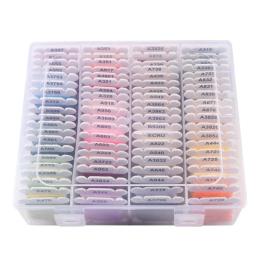Linha de bordado para máquina de costura, fio para bricolage, uso para Hilos Para Bordar Box, 120 cores, 80 cores - Image 4