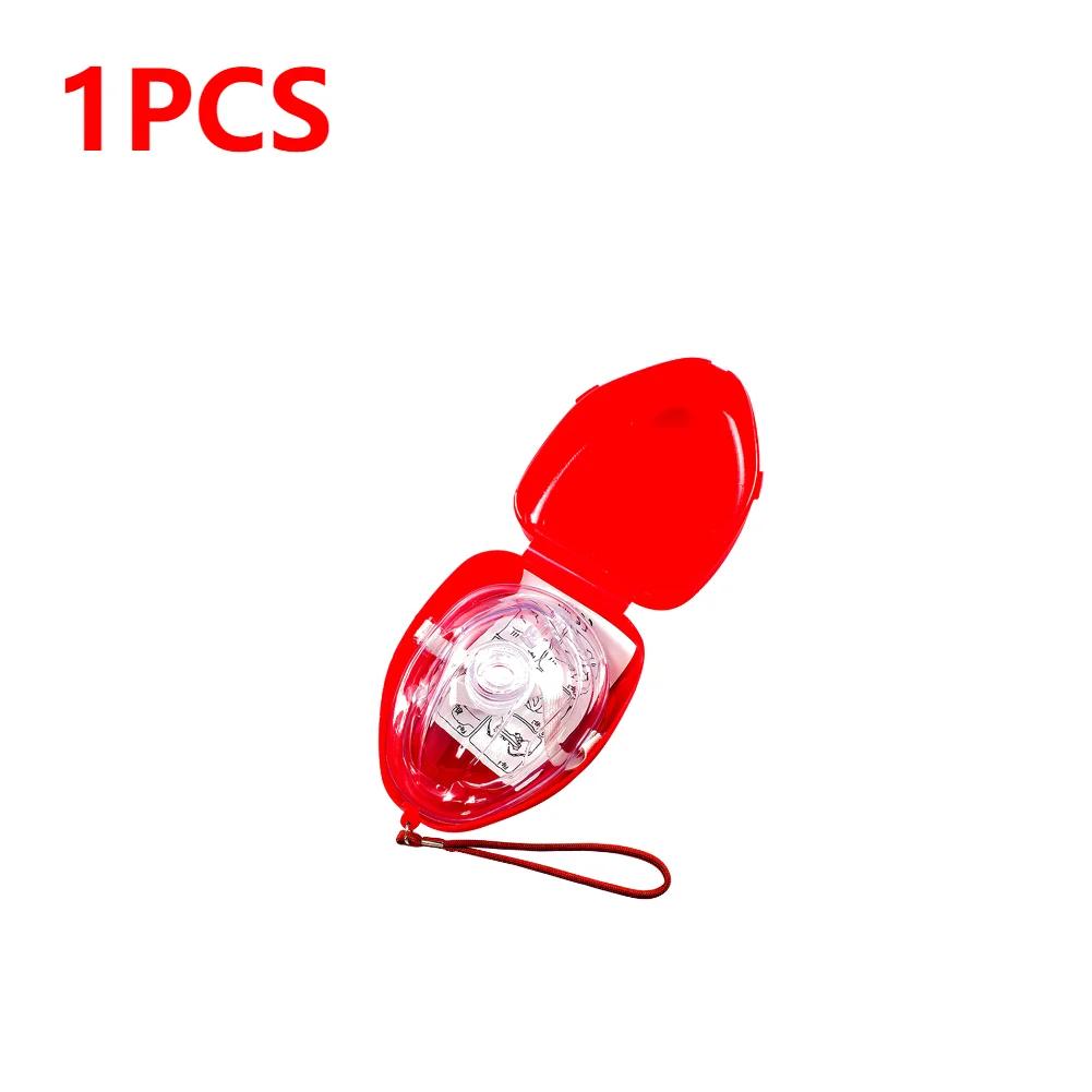 Portátil Respiração Artificial Máscara, dispositivo de resgate cpr, kit de primeiros socorros, de emergência, One-Way Válvula, Respiração Trainer, 1-5 pcs - Image 1