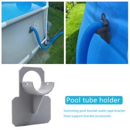 Suporte de fixação de tubulação de piscina, 2 peças para intex acima do solo piscina 30-38mm suporte de montagem de saída de mangueira com braçadeira de gravata de cabo - Image 4