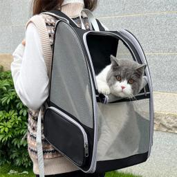 Mochila de lona respirável Pet, gato portátil Bag, Viagem ao ar livre saco de transporte para gatos e cachorro, Pet transportando suprimentos - Image 1