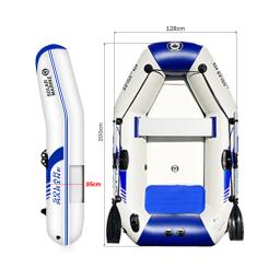Barco inflável para esportes aquáticos Solarmarine, caiaque de segurança em PVC, canoa, bote, piso de ar Hovercraft, 1 pessoa, 175 cm, 0,7 mm - Image 1
