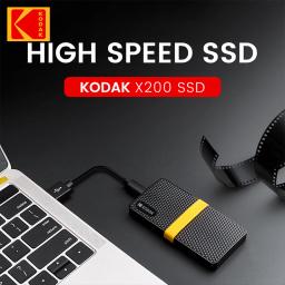 Kodak x200 disco rígido ssd externo hd externo 1tb usb3.1 mini portátil ssd 256b 512gb 1tb para laptops smartphone ps4 pc mac tv - Image 3
