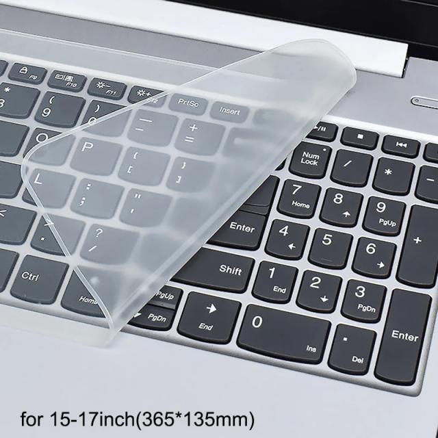 Protetor de Teclado Universal de Silicone Impermeável e à Prova de Poeira para Laptops de 13 a 17 Polegadas
