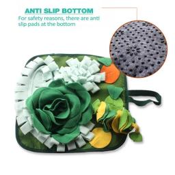 Tapete interativo de alimentação de silicone antiderrapante para animais de estimação, tapete de snuffle, cobertor de treinamento de cães e gatos - Image 6