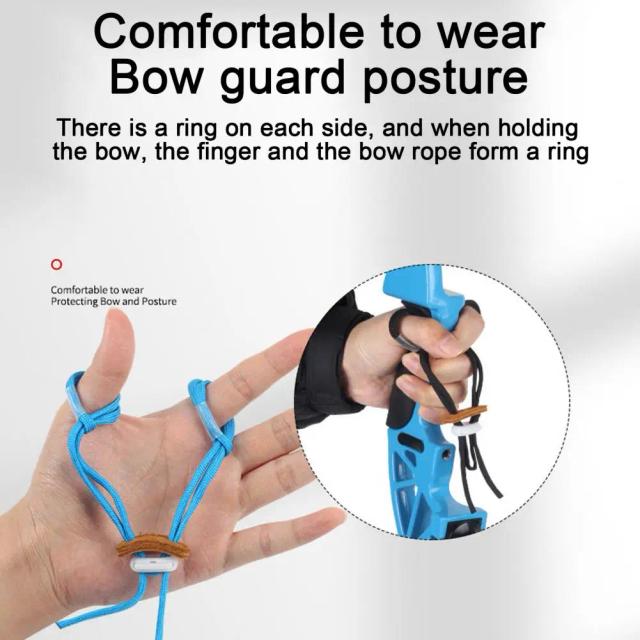 Finger Sling Durável para Tiro com Arco: Cinta Elástica Ajustável para Segurança e Precisão Superior
