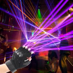 LED Laser Luvas com Luz, Vermelho, Verde, Roxo, DJ Club, Festa, Barras, Palco, Luz Novidade, Performance Props - Image 1