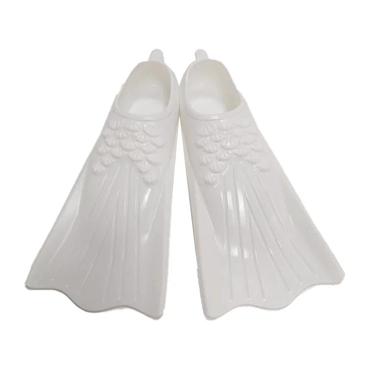 Silicone colorido nadadeiras curtas natação para adultos e crianças, Split Mermaid Flippers, leve mergulho suprimentos, Freestyle Swim Gear - Image 1