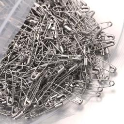 50 peças alfinetes de segurança de aço inoxidável grandes e pequenos alfinetes em massa ferramenta de costura para decoração de roupas broche fixação artesanato fazendo - Image 3